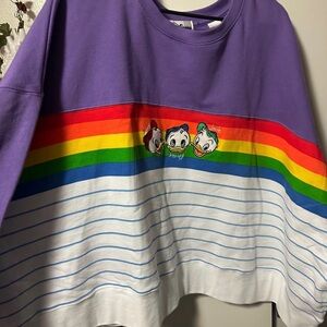Disney Purple and Rainbow Sweatshirt